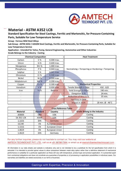 ASTM A352 LCB